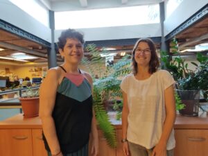Loli (Etcèteres) i Eli (Nusos) al Grup ECOS